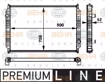 Теплообменник BEHR HELLA SERVICE 8MK 376 722-111