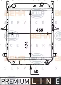 Теплообменник BEHR HELLA SERVICE 8MK 376 722-121