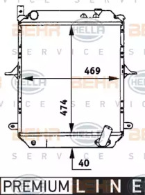 Теплообменник BEHR HELLA SERVICE 8MK 376 722-131