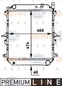 Теплообменник BEHR HELLA SERVICE 8MK 376 722-141