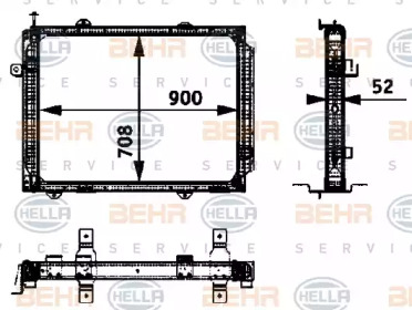 Теплообменник BEHR HELLA SERVICE 8MK 376 722-341