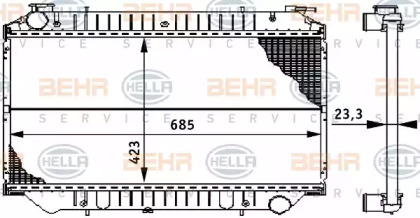 Теплообменник BEHR HELLA SERVICE 8MK 376 722-581