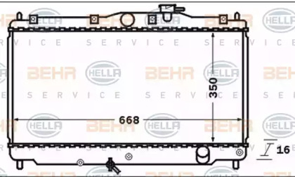 Теплообменник BEHR HELLA SERVICE 8MK 376 722-681