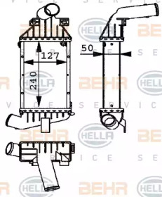 Интеркулер BEHR HELLA SERVICE 8ML 376 723-121