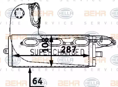 Интеркулер BEHR HELLA SERVICE 8ML 376 723-231