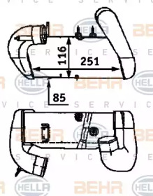 Теплообменник BEHR HELLA SERVICE 8ML 376 723-271