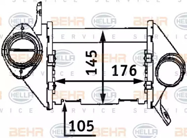 Теплообменник BEHR HELLA SERVICE 8ML 376 723-331