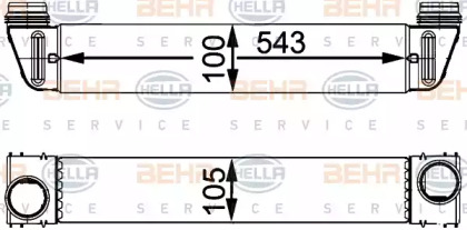 Интеркулер BEHR HELLA SERVICE 8ML 376 723-504