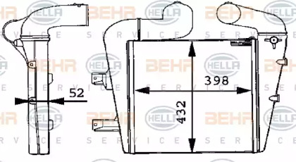 Интеркулер BEHR HELLA SERVICE 8ML 376 723-611