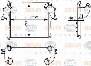 Интеркулер BEHR HELLA SERVICE 8ML 376 723-721