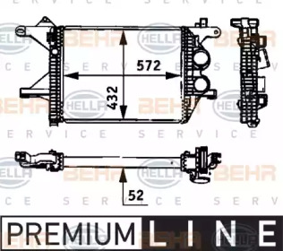 Теплообменник BEHR HELLA SERVICE 8ML 376 723-781