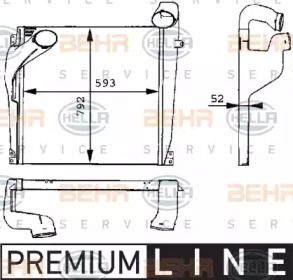 Интеркулер BEHR HELLA SERVICE 8ML 376 724-011