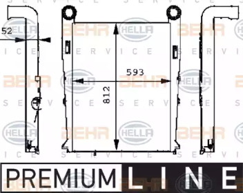 Теплообменник BEHR HELLA SERVICE 8ML 376 724-071