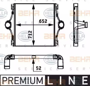 Теплообменник BEHR HELLA SERVICE 8ML 376 724-101