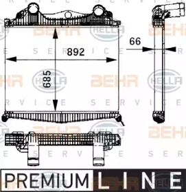 Теплообменник BEHR HELLA SERVICE 8ML 376 724-211