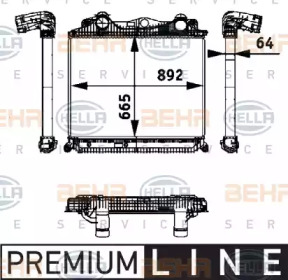 Теплообменник BEHR HELLA SERVICE 8ML 376 724-321