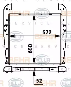 Теплообменник BEHR HELLA SERVICE 8ML 376 724-331