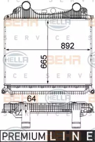 Теплообменник BEHR HELLA SERVICE 8ML 376 724-381