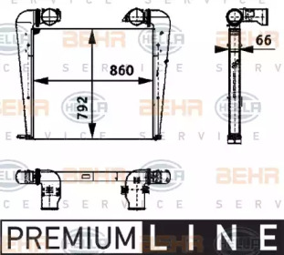 Теплообменник BEHR HELLA SERVICE 8ML 376 724-401