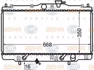 Теплообменник BEHR HELLA SERVICE 8MK 376 724-511