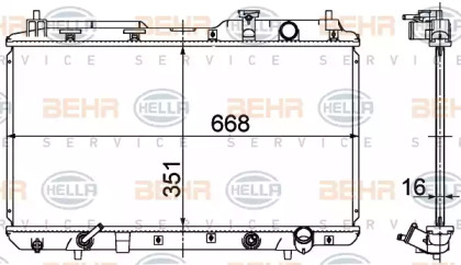 Теплообменник BEHR HELLA SERVICE 8MK 376 724-531