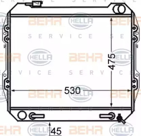 Теплообменник BEHR HELLA SERVICE 8MK 376 724-551