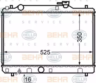 Теплообменник BEHR HELLA SERVICE 8MK 376 724-581