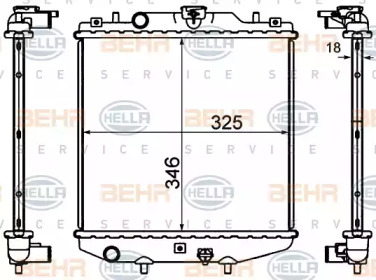 Теплообменник BEHR HELLA SERVICE 8MK 376 724-591