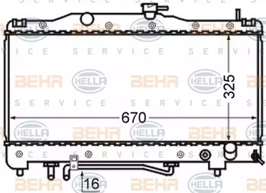 Теплообменник BEHR HELLA SERVICE 8MK 376 724-641