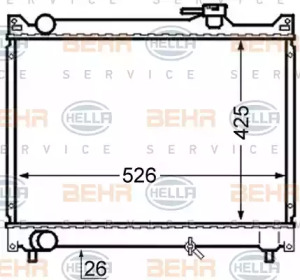 Теплообменник BEHR HELLA SERVICE 8MK 376 724-661