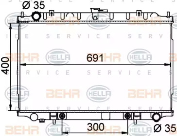 Теплообменник BEHR HELLA SERVICE 8MK 376 724-671