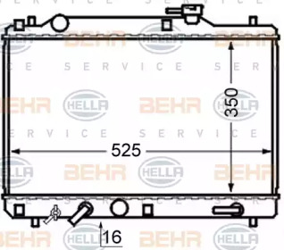 Теплообменник BEHR HELLA SERVICE 8MK 376 724-701