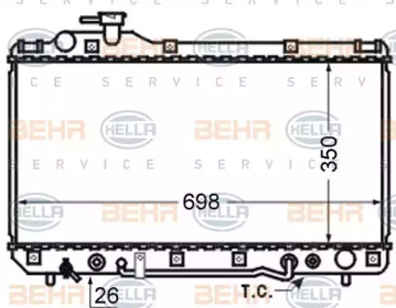 Теплообменник BEHR HELLA SERVICE 8MK 376 724-721