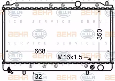 Теплообменник BEHR HELLA SERVICE 8MK 376 724-771