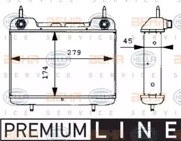 Теплообменник BEHR HELLA SERVICE 8MO 376 725-371
