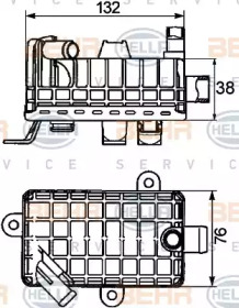 Теплообменник BEHR HELLA SERVICE 8MO 376 725-791