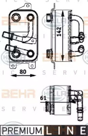 Теплообменник BEHR HELLA SERVICE 8MO 376 726-191