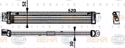 Теплообменник BEHR HELLA SERVICE 8MO 376 726-211