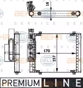 Масляный радиатор, автоматическая коробка передач BEHR HELLA SERVICE 8MO 376 726-231