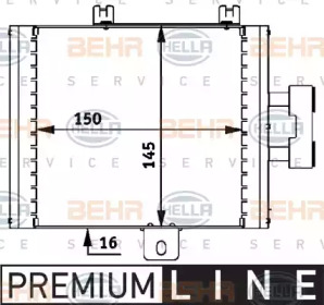 масляный радиатор, двигательное масло BEHR HELLA SERVICE 8MO 376 726-271