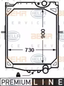 Теплообменник BEHR HELLA SERVICE 8MK 376 726-551