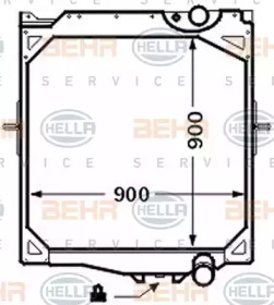 Теплообменник BEHR HELLA SERVICE 8MK 376 726-591