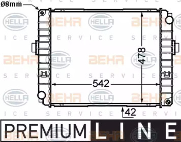 Теплообменник BEHR HELLA SERVICE 8MK 376 726-631