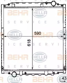 Теплообменник BEHR HELLA SERVICE 8MK 376 726-641