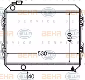 Теплообменник BEHR HELLA SERVICE 8MK 376 726-651