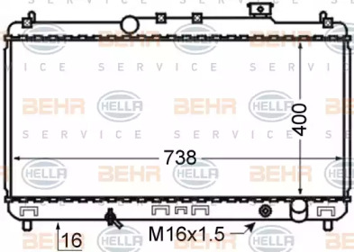 Теплообменник BEHR HELLA SERVICE 8MK 376 726-671