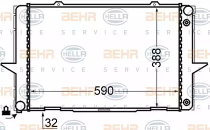 Теплообменник BEHR HELLA SERVICE 8MK 376 726-711