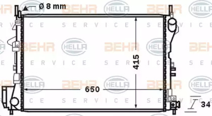 Теплообменник BEHR HELLA SERVICE 8MK 376 726-751