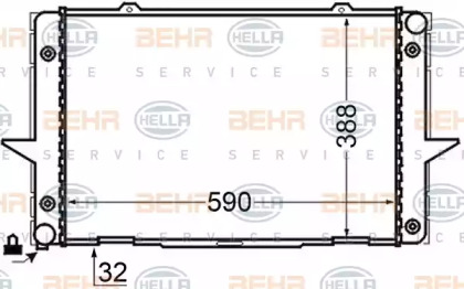 Теплообменник BEHR HELLA SERVICE 8MK 376 726-761