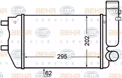 Теплообменник BEHR HELLA SERVICE 8ML 376 727-571